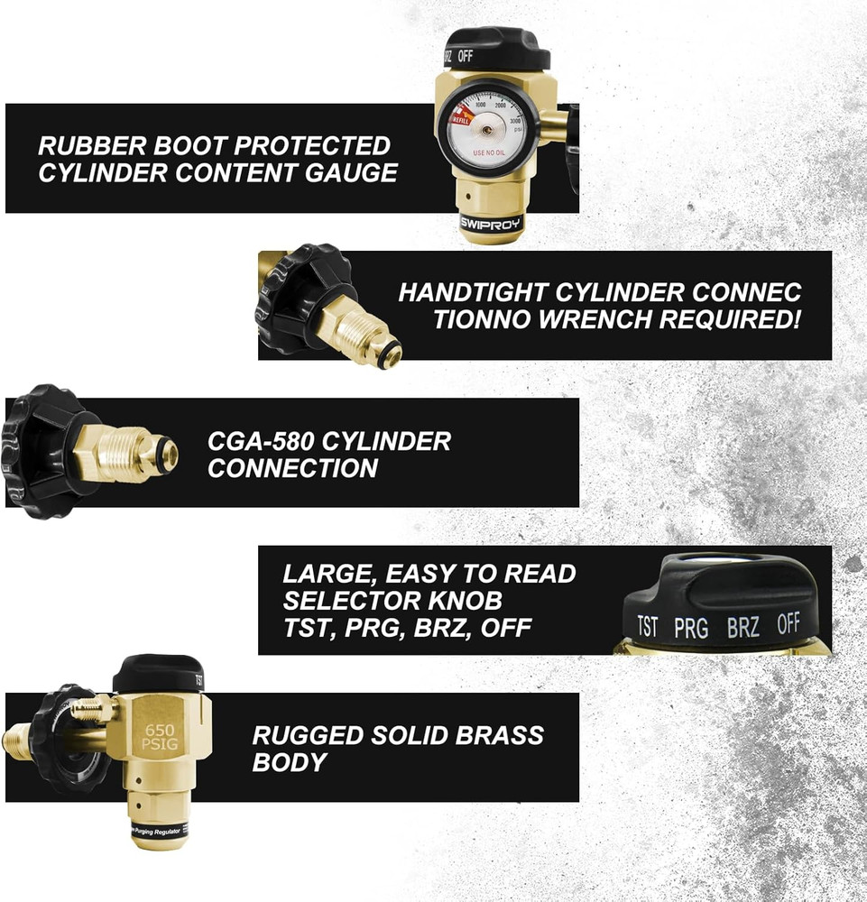 VN-650 Flowmeter Nitrogen Purging Regulator