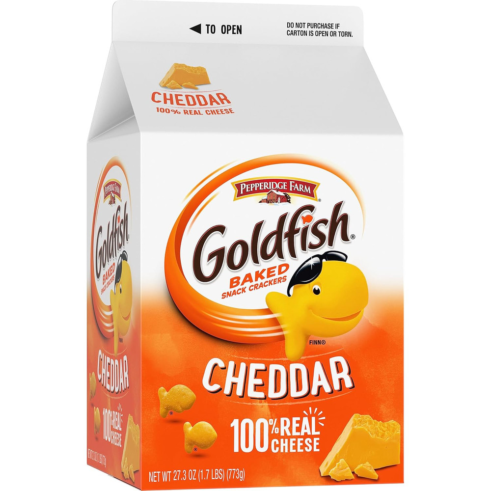 Cheddar Cheese Crackers, 27.3 Oz Carton