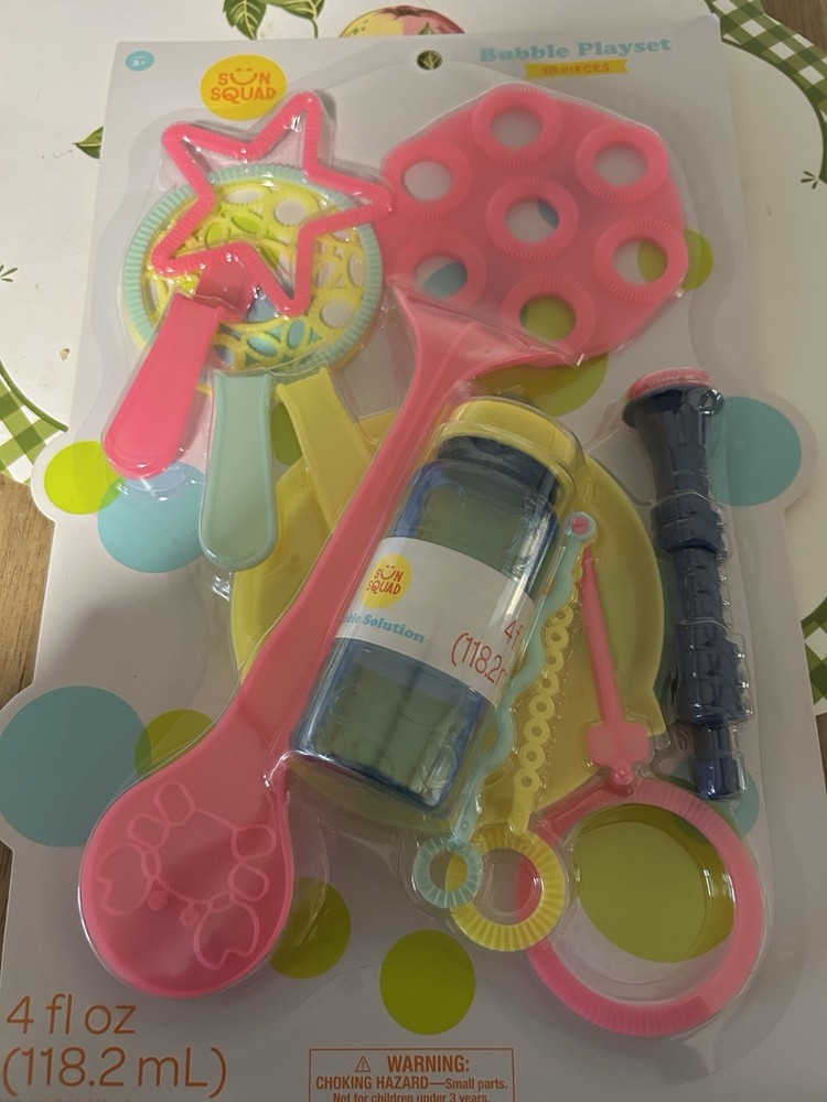 Sun Squad Bubble Playset 10 Pieces