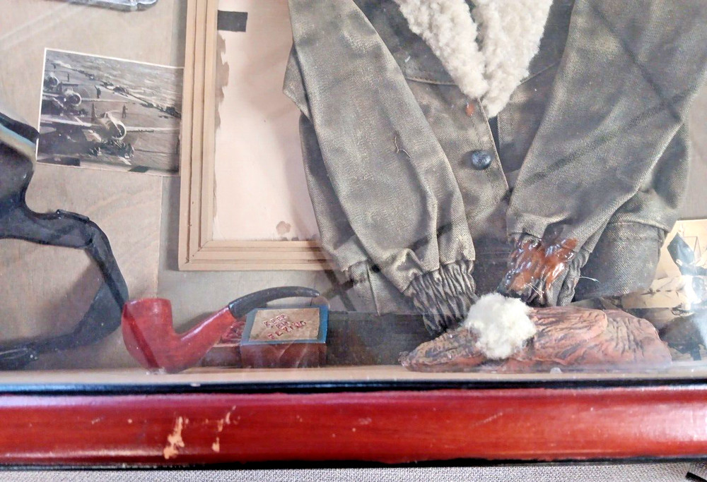 Vintage WWII Fighter Pilot themed shadow box