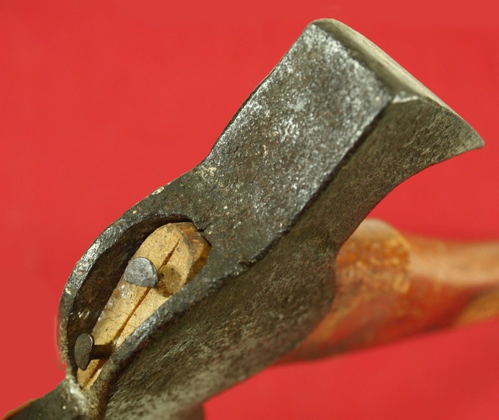 Antique Plumb Claw Hatchet Original Red Handle & Label