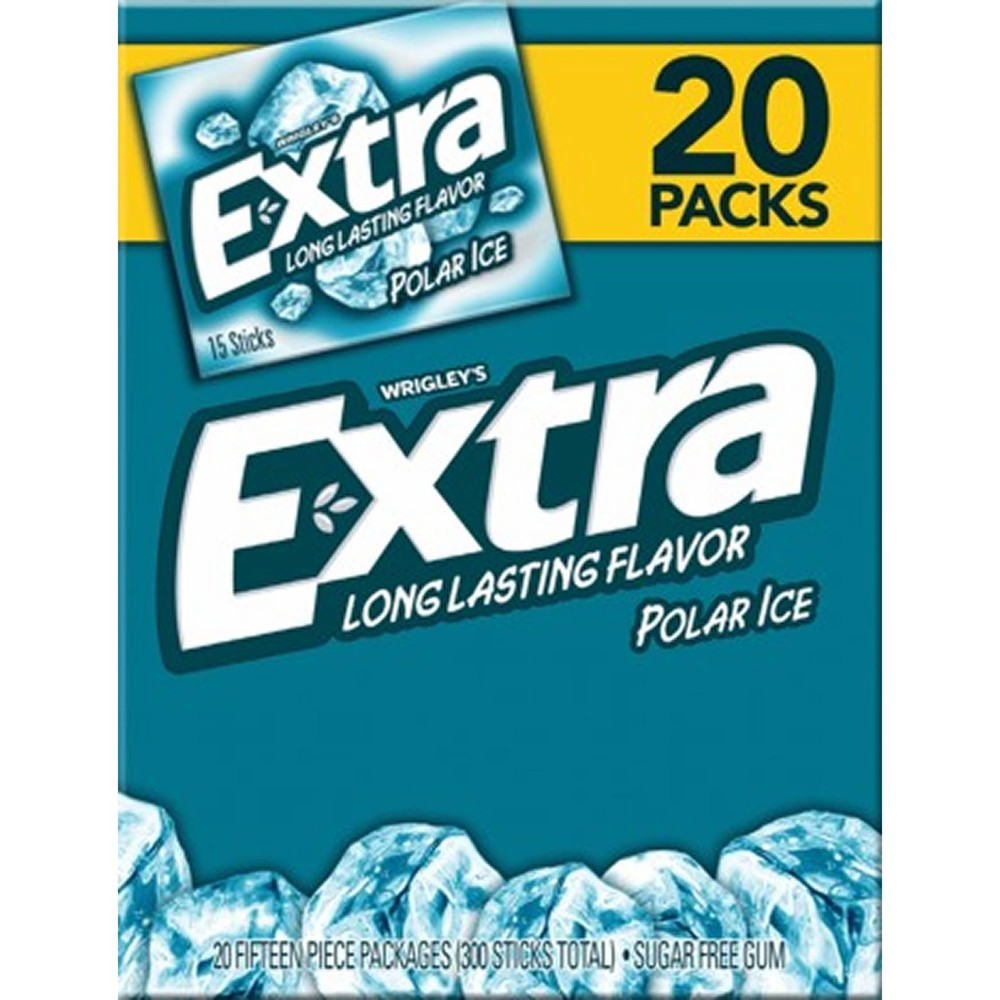 Extra Polar Ice Gum, 20 Pack/15 Count