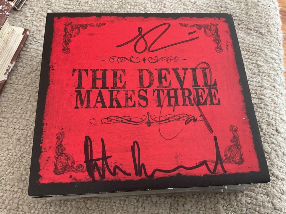 The Devil Makes Three CD Cover SIGNED ! Cover only…No CD