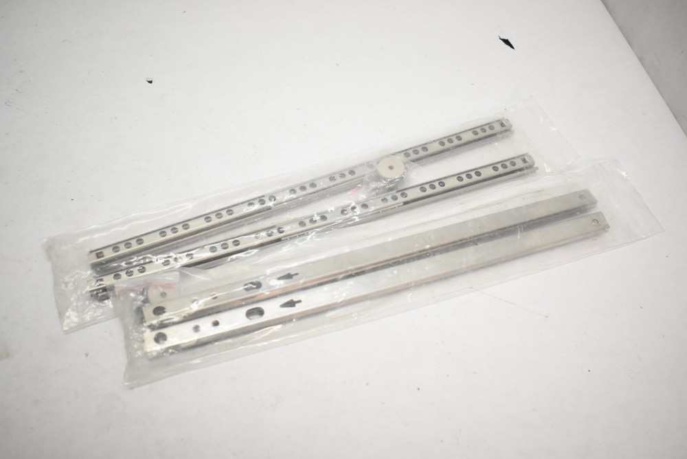 Mounting Extension Panel Rails Metal Silver 342mm Set 2 Pair Bracket Hardware