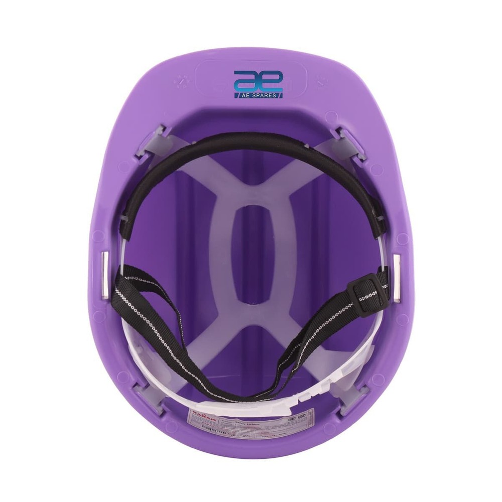 Shelmet Safety Helmet With Plastic Cradle (Violet)