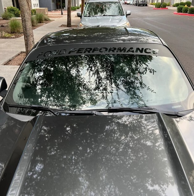 Universal banner for ford matte black