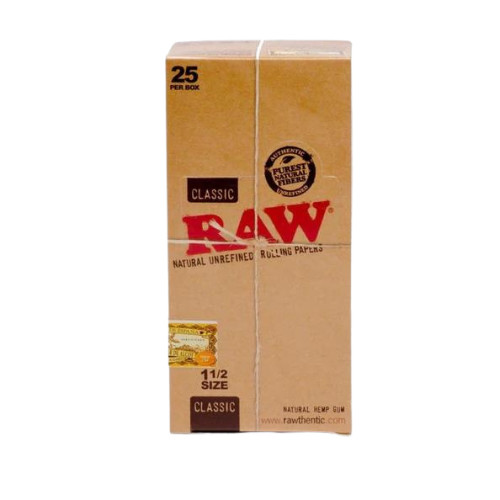 RAW Classic 1 1/2 size-25pks per display