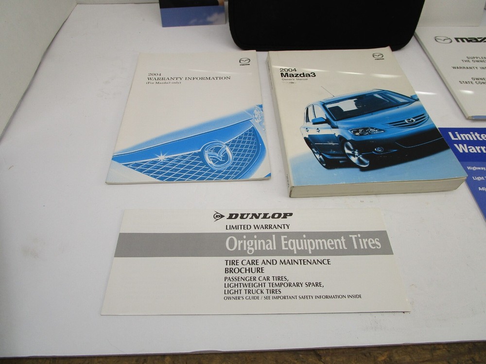 04 MAZDA 3 OWNERS MANUAL OEM