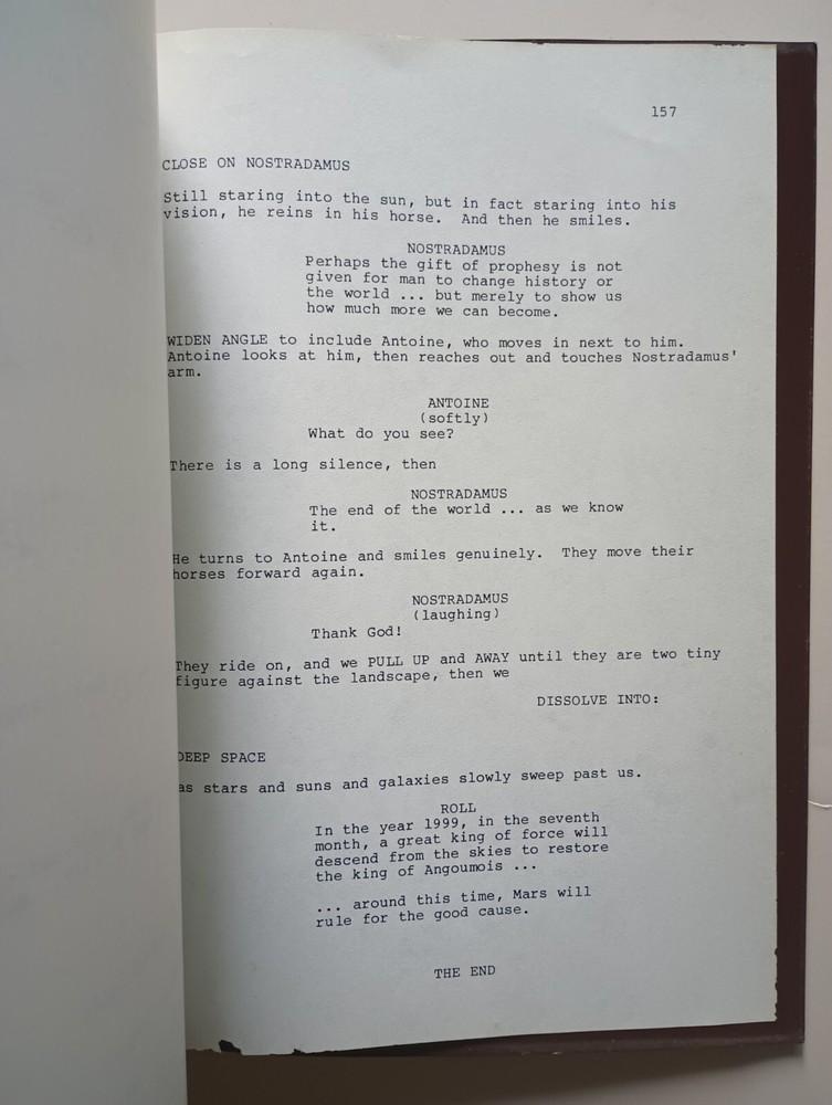 NOSTRADAMUS Unproduced Movie Script by Katharyn Powers