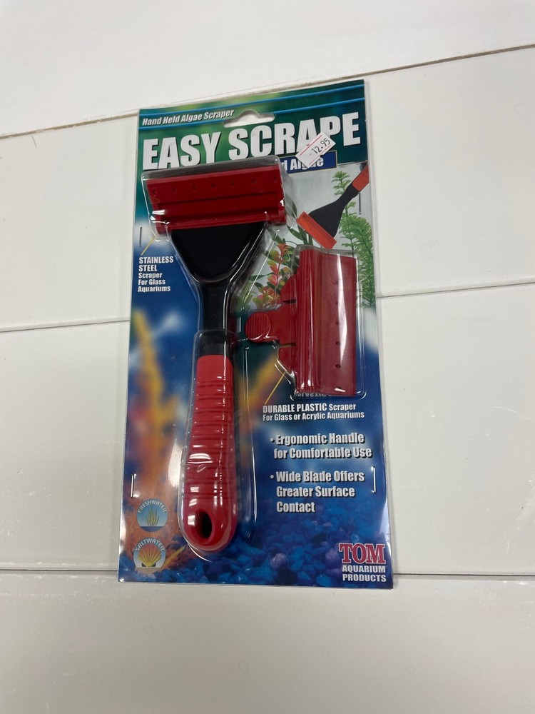 Tom Aquarium Easy Scrape Hand-Held Algae Scraper
