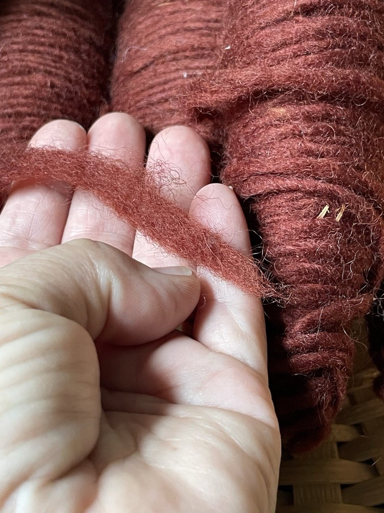 Wool Spools For Weaving ?? - 4 Spools- Brown