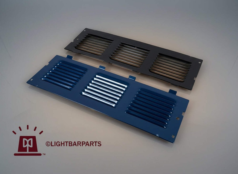 Code 3 MX7000 - Center Upper Tray Metal Vented Dust Covers Pair