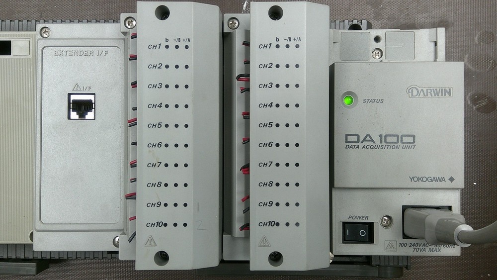 Yokogawa DA100 data acquistion unit, DA 100 w/ IO modules