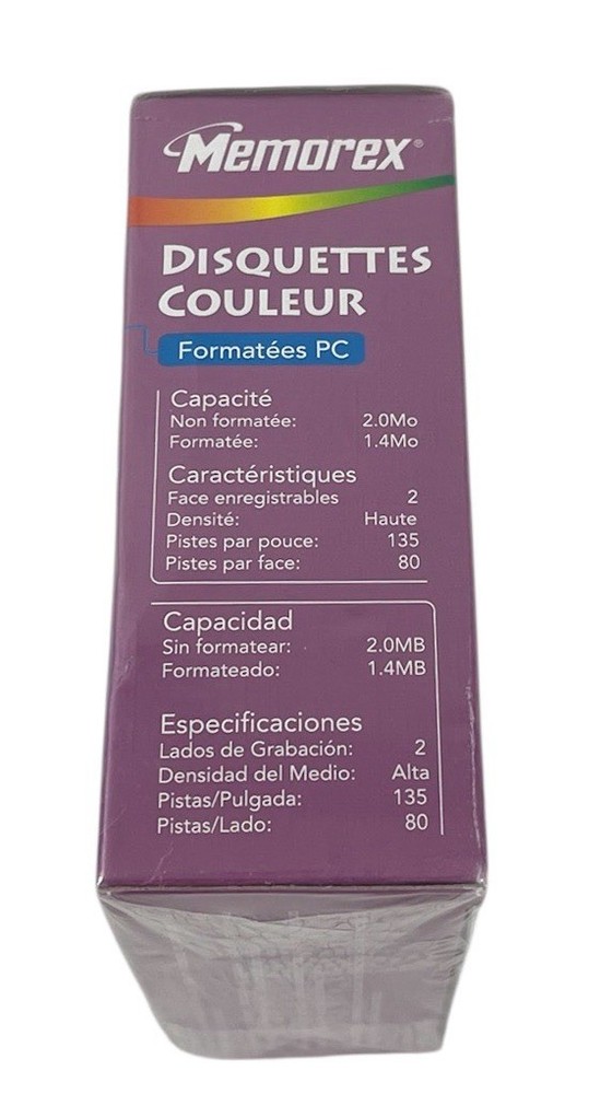 Memorex Cool Disks 10 Pack PC Formatted 1.4 MB 3.5 Computer Diskettes SEALED