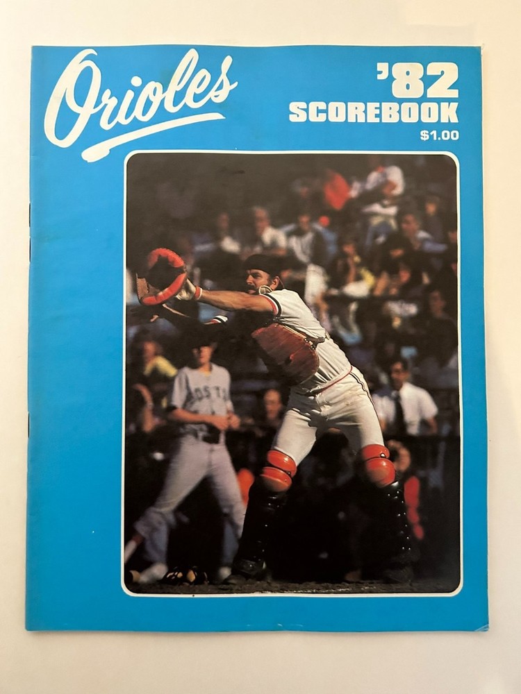 Vintage 1982 Baltimore Orioles Scorebook MLB Program