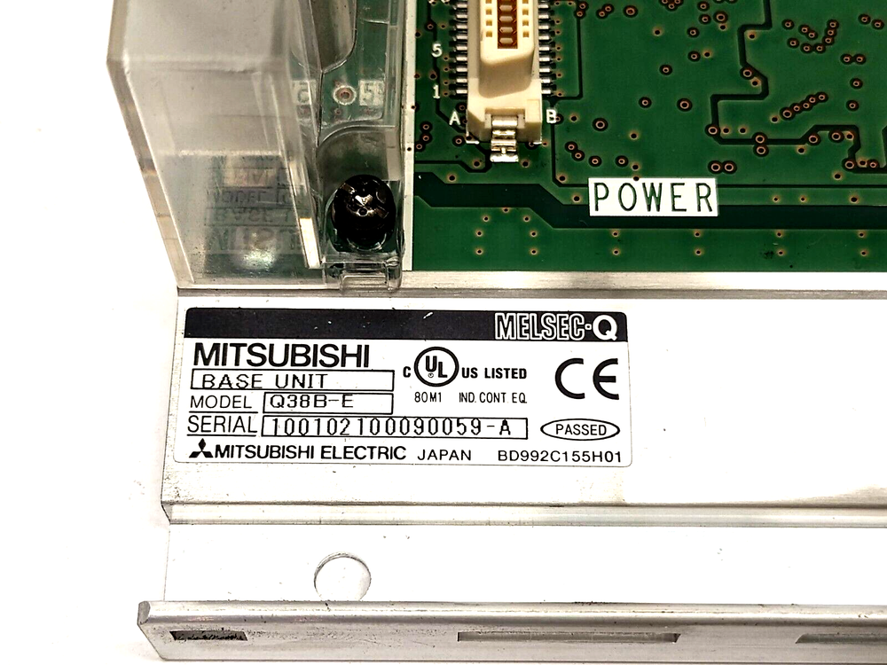 Mitsubishi Q38B-E MELSEC-Q Base Unit/Modular PLC Rack 8 I/O Slots