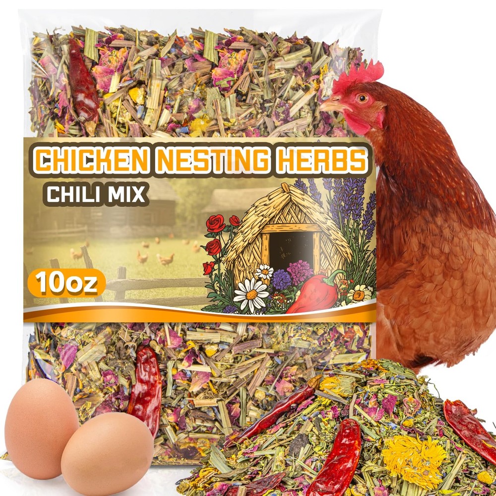 RAINFLOW Chicken Nesting Herbs  10oz Natural Dried Herb Blend for Nesting Box...