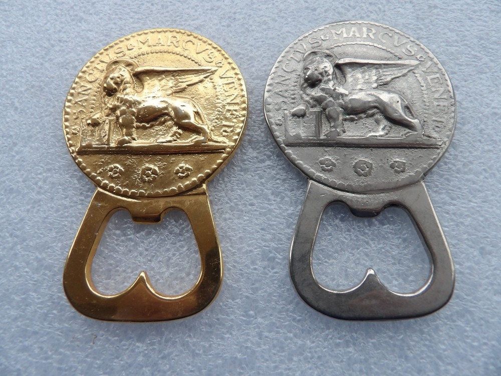 Vinage St. Mark brass bottle openers