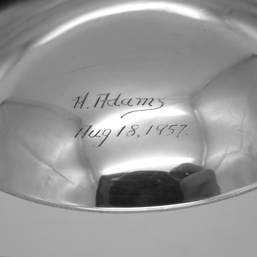Hand Made Footed Bowl H Adams Sterling Silver 1957
