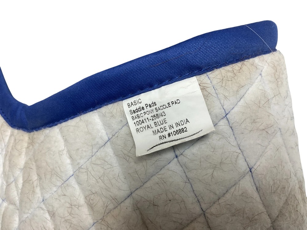 Tuff Rider Basic Pony Saddle Pad Royal Blue