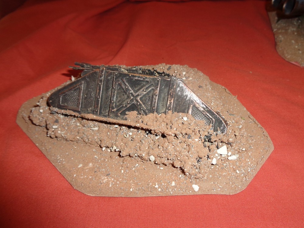 Warhammer 40k Scenery Terrain Crashed Ship Rhino Tanks Space Marine