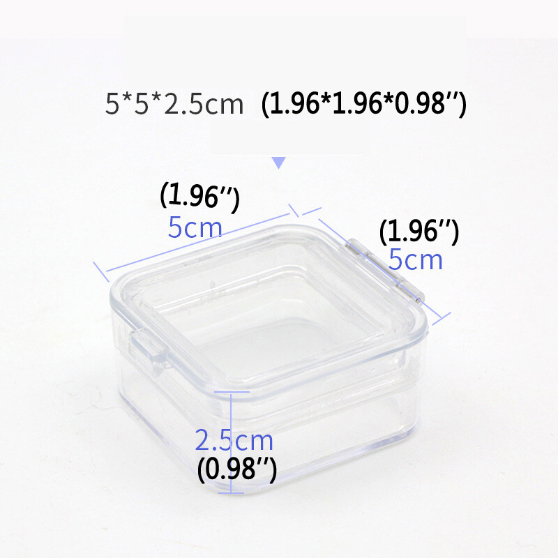 6 Pack Membrane Case Denture Box Inlay Fragile Hinged Display For False Teeth--