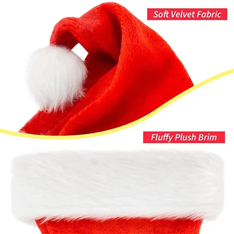 Christmas Xmas Soft Red Hat Santa Claus