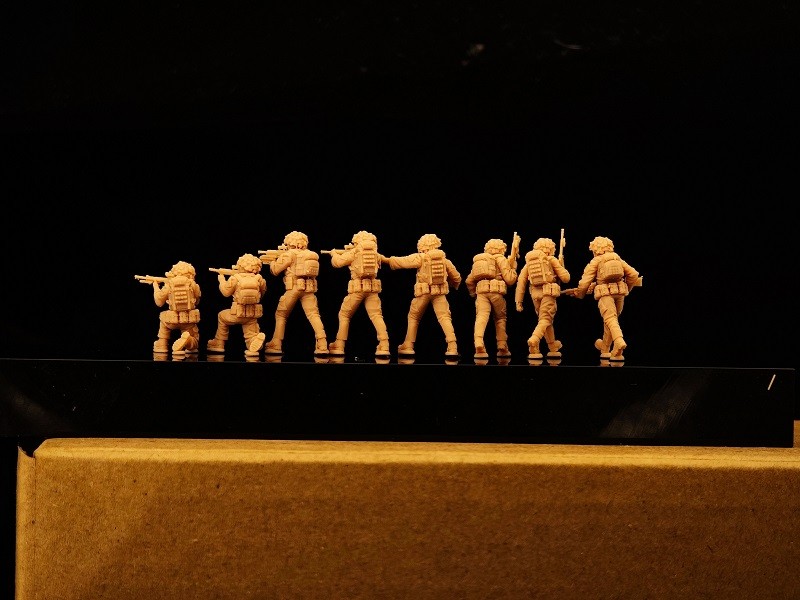 3D printed 1/72 Modern Britain "SAS Operational Team A" 8 man group model