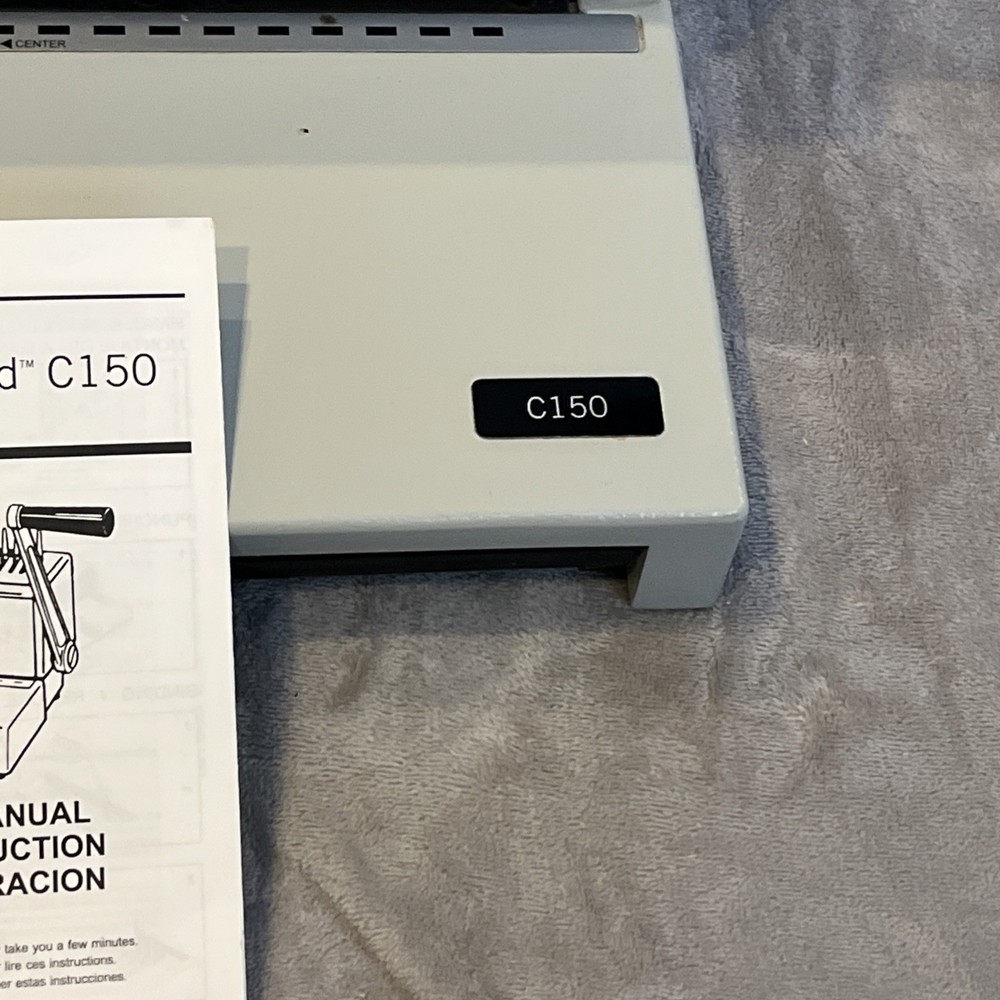 GBC CombBind C150 Heavy Duty Comb Binding Machine – Awesome Condition! Fast Ship