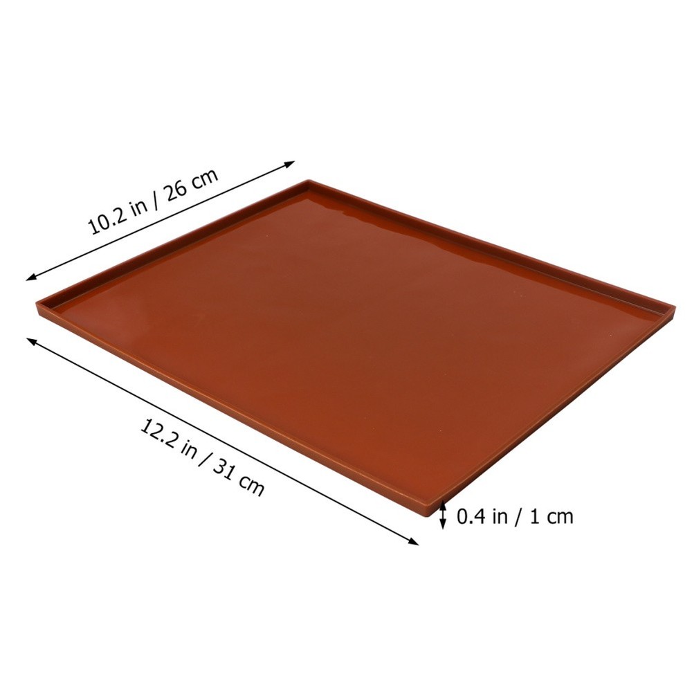 Brown Flexible Silicone Cake Non Stick Baking Tray for Baking Cakes