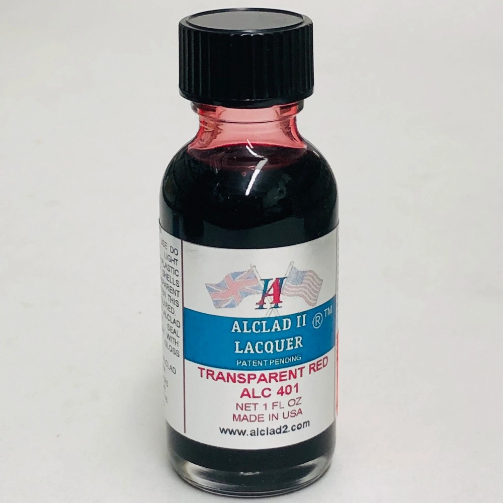 Alclad ALC401 Transparent Red Lacquer Paint 1oz