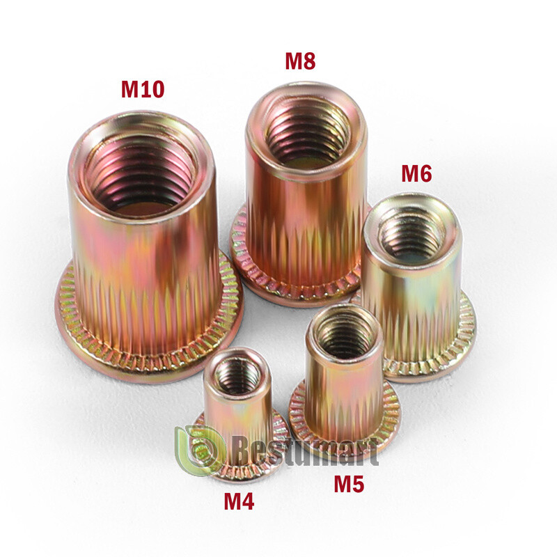 120pcs Rivet Nut Kit Rivnut Gun Nut Setter Thread Setting Nutsert Tool Metri+Box