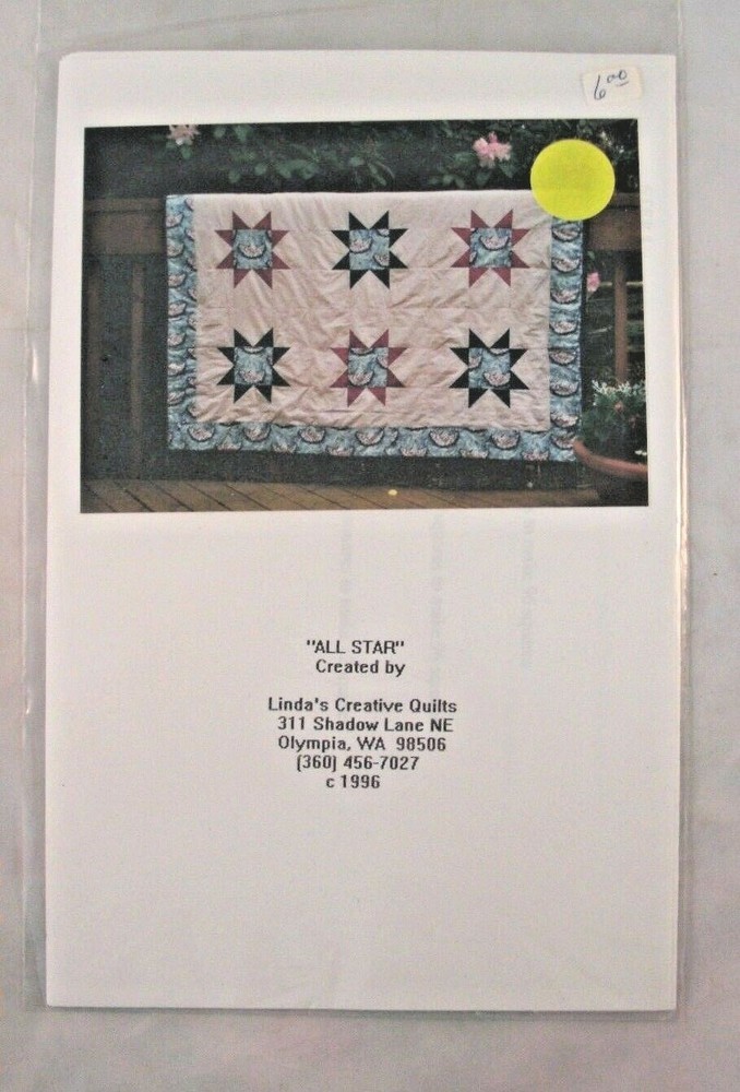 All Star - Linda's Creative Quilts - Pattern Only