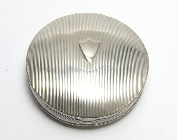 ANTIQUE 19thC DUTCH SOLID SILVER SNUFF BOX, PEPPERMINT BOX, AMSTERDAM 1835