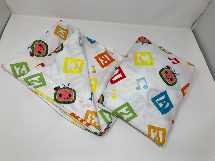 CoCoMelon ABC Alphabet 4 pc Toddler Bed Set Comforter Sheets Pillow Case