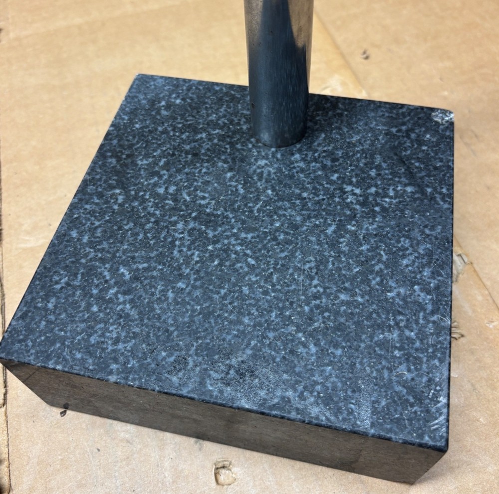 GRANITE Comparator Indicator Stand - 8" Post - 6" x 6" x 2" - CLEAN/NICE