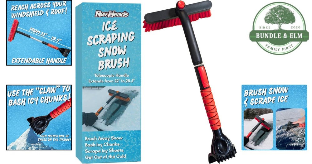 Snow-Busting Telescopic Ice Scraper: Ideal for Extreme Cold Weather Climates
