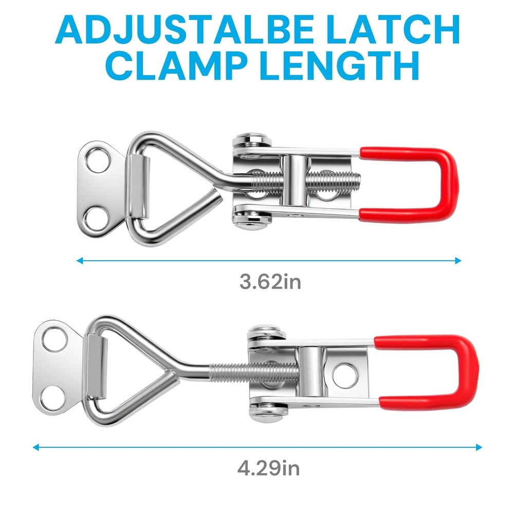 6 Pack Toggle Latch Clamp 4001, Adjustable Quick Release Pull Latches, toggle...