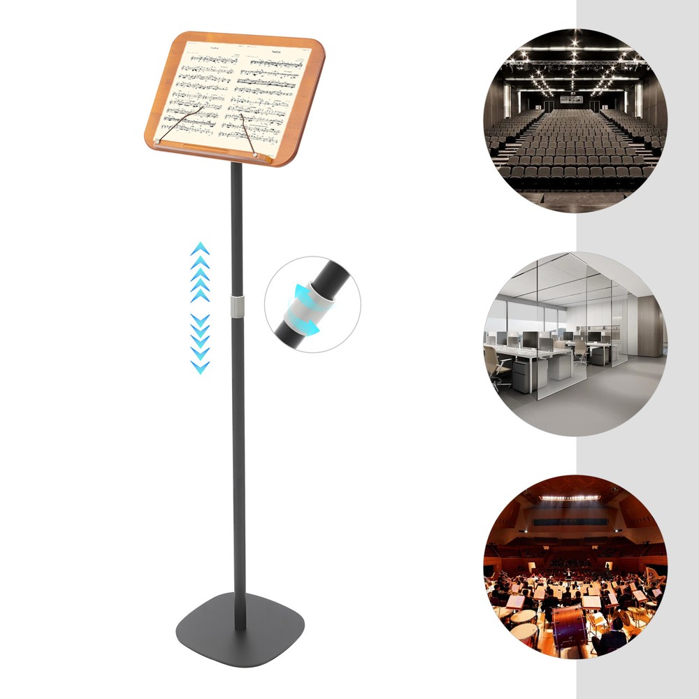Adjustable Book Stand with Durable Iron & Wood, Perfect for Reading