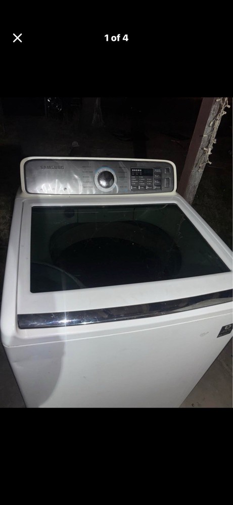 Samsung Top-Loading Electric Washing Machine White Freestanding