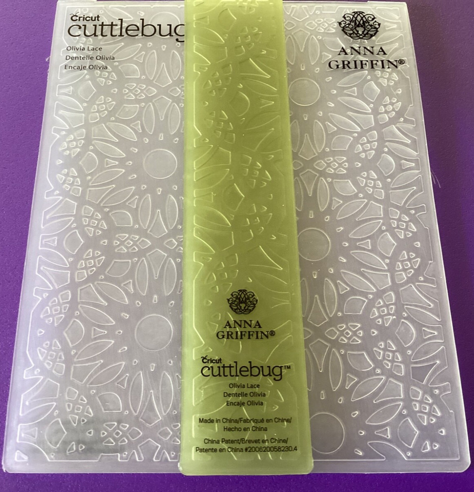Anna Griffin Olivia Lace Embossing Folder 6x4.5