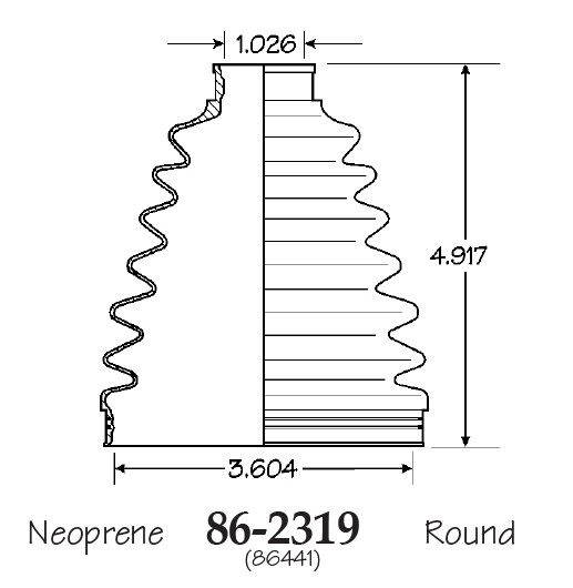 Inner & Outer CV Axle Boot for Lexus RX400h Front 2006-2008