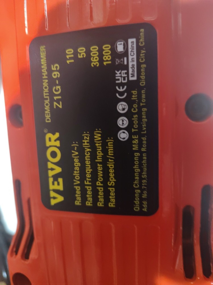 Vevor 3600 Demolition Jack Hammer New