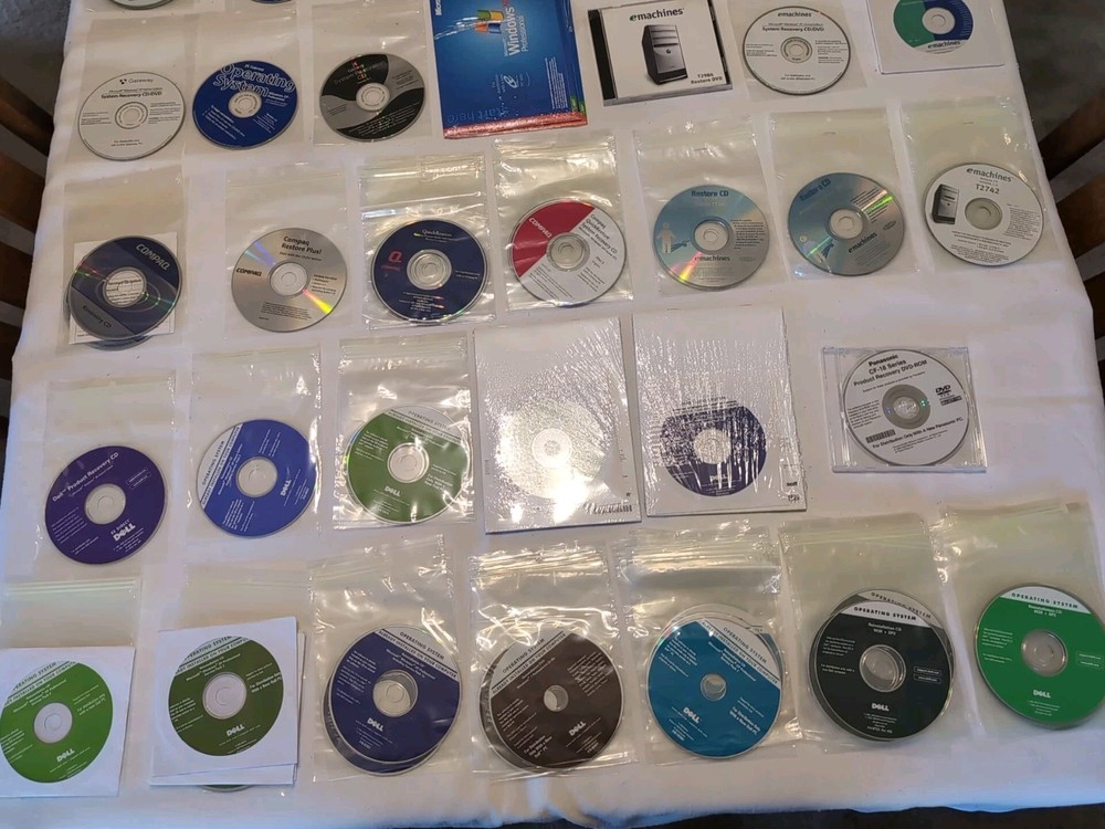 70+ Vintage Computer Recovery CD's & Other