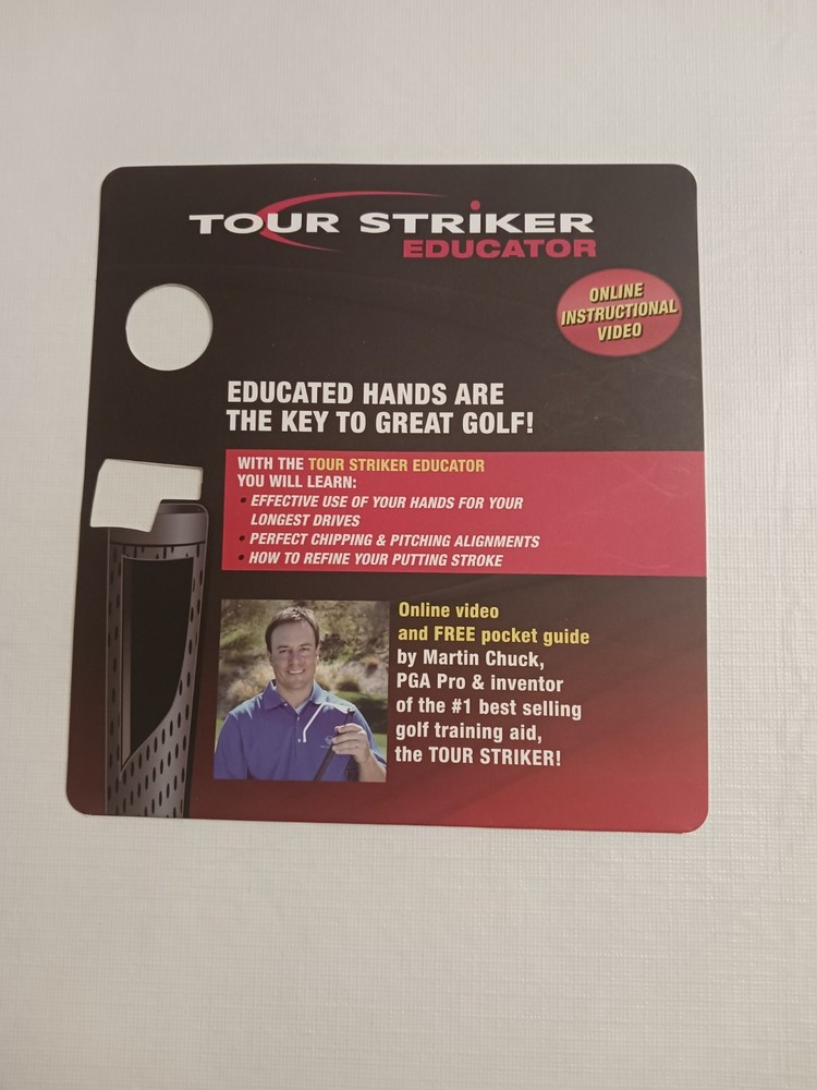 Tour Striker Educator Golf Training Aid Tool Martin Chuck - Open Package