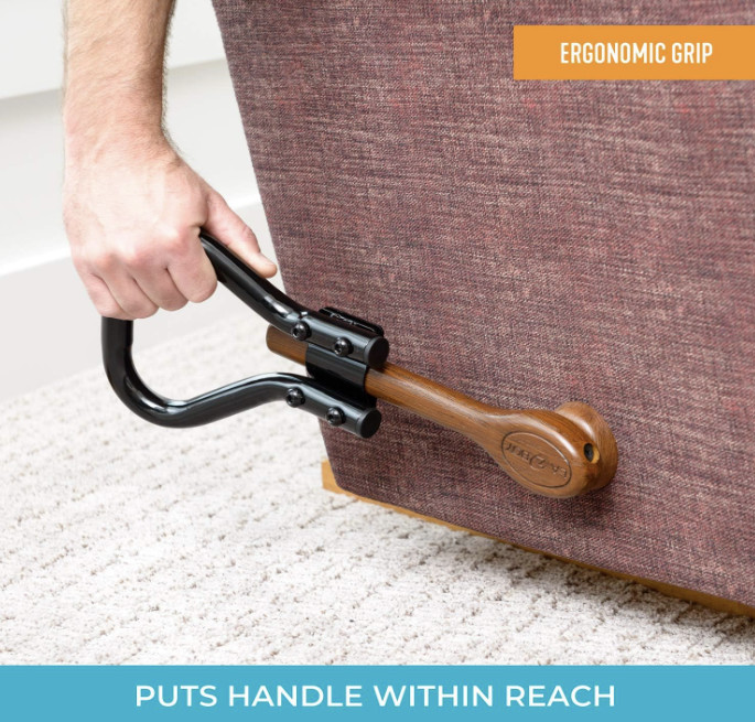 Recliner Lever Handle Extender - Ergonomic Curve Grip + Oversized Handle