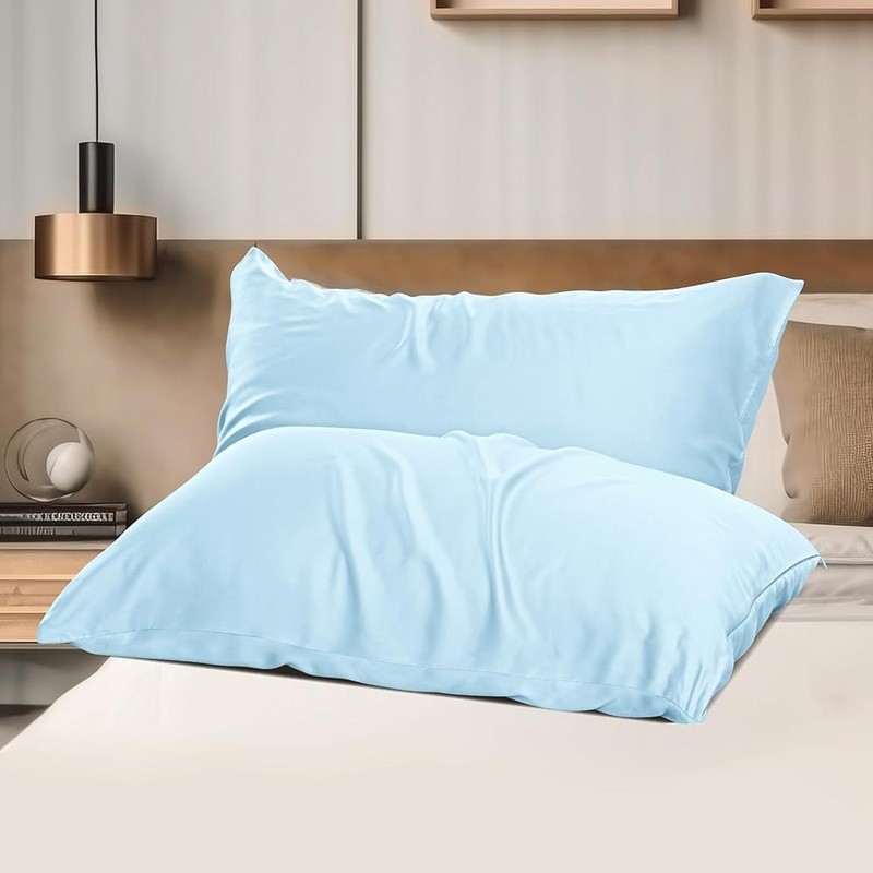 Breathable Bamboo Viscose Pillowcase Set Zippered Smooth Soft Cool 4-Pack New