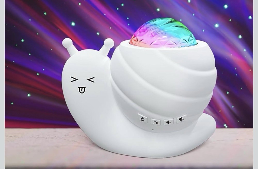 Aurora Snail Star Projector With Bluetooth Speaker New
