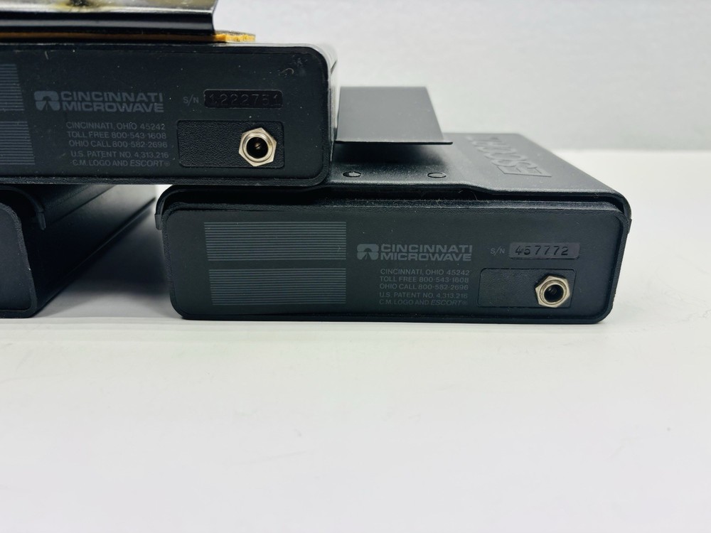 Vtg Cincinnati Microwave ESCORT RADAR WARNING RECEIVER DETECTOR 3 Units untested