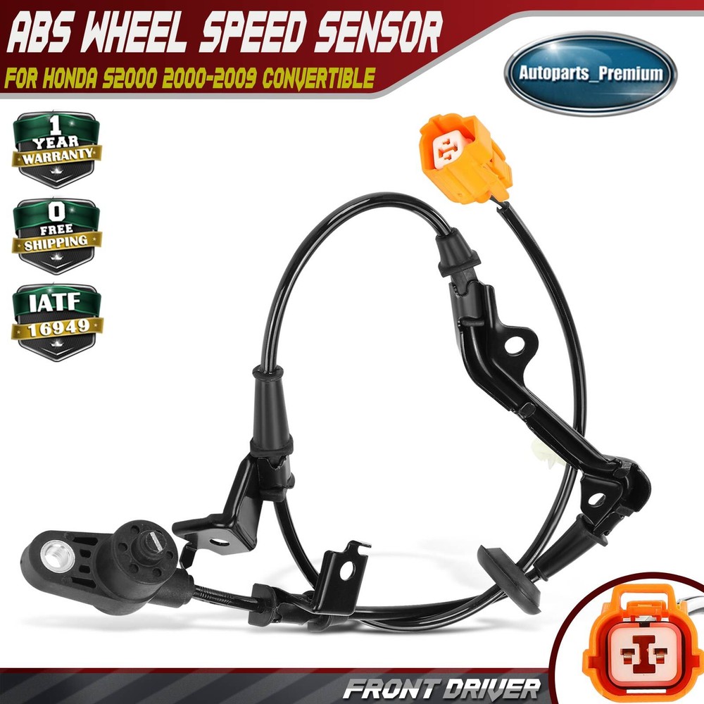 Front Driver Side ABS Wheel Speed Sensor for Honda S2000 2000-2009 Convertible